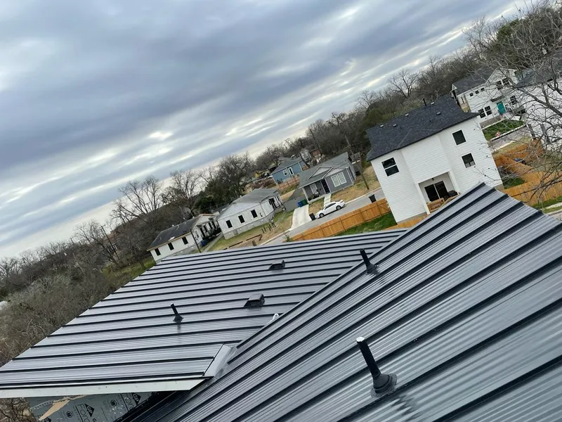 Standing seam metal roof panels with vents for Skylight Repair in Bronxville